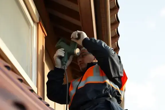 雨漏り診断の様子